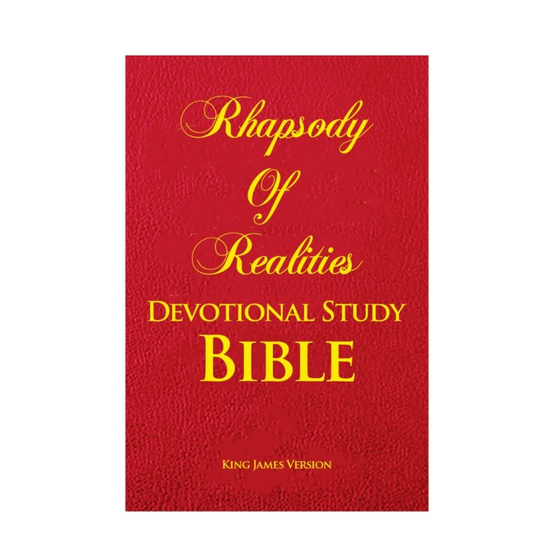 Rhapsody Of Realities Devotional Study Bible book cover, Rev. Dr. Chris Oyakhilome DSc. DSc. DD.